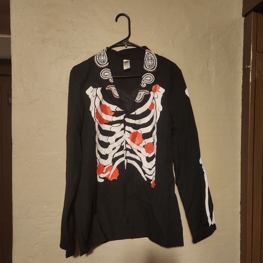 Spirit Halloween Day Of The Dead Costume Mens Size M Hat And Top